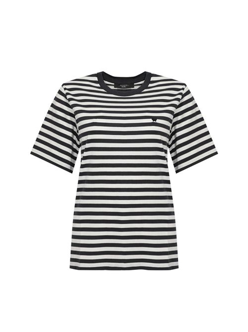 T-shirt basic WKDVENACO in cotone a righe Ecru/nero WEEKEND MAX MARA | 2615971031600010